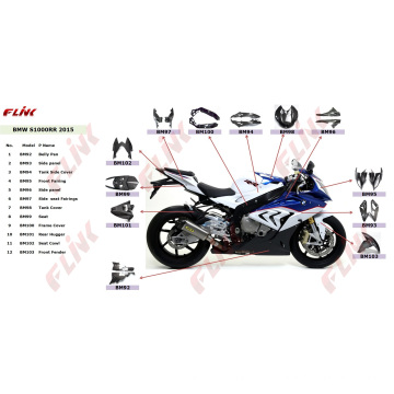 Motorrad-Carbon-Faser-Teile für BMW S1000rr 2015